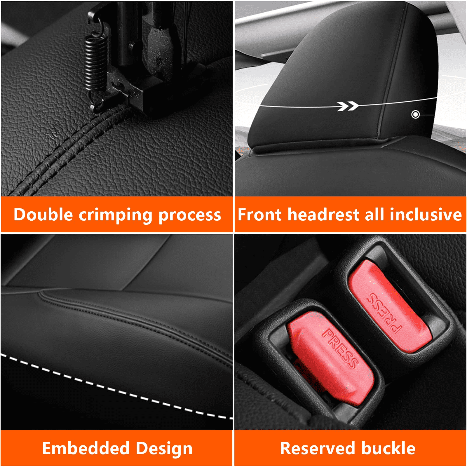 AOMSAZTO Custom Car Seat Covers For Toyota Corolla SE /SE Apex Edition /SE Nightshade Edition 2020 2021 2022 2023 Full Set Faux Leather Waterproof Seat Cover Vehicle Protection Compatible Airbag