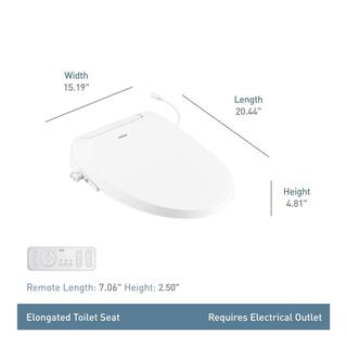 MOEN 3-Series Electric Bidet Attachment in White EB1500-E