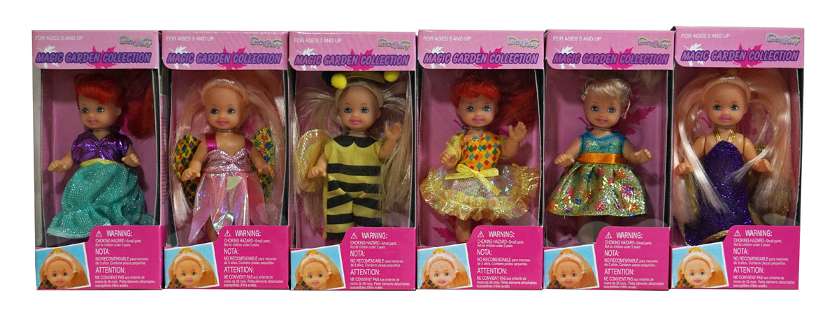 Set of 6 - Magic Garden Collection 4.5" Dolls