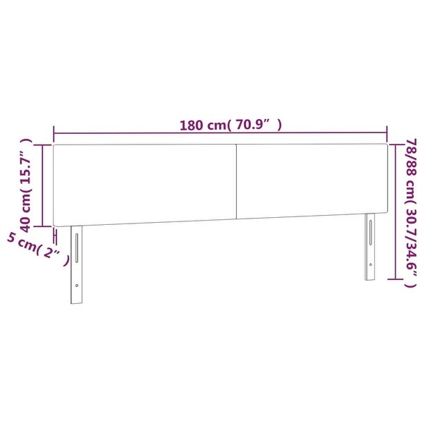 vidaXL Headboard White 39.4