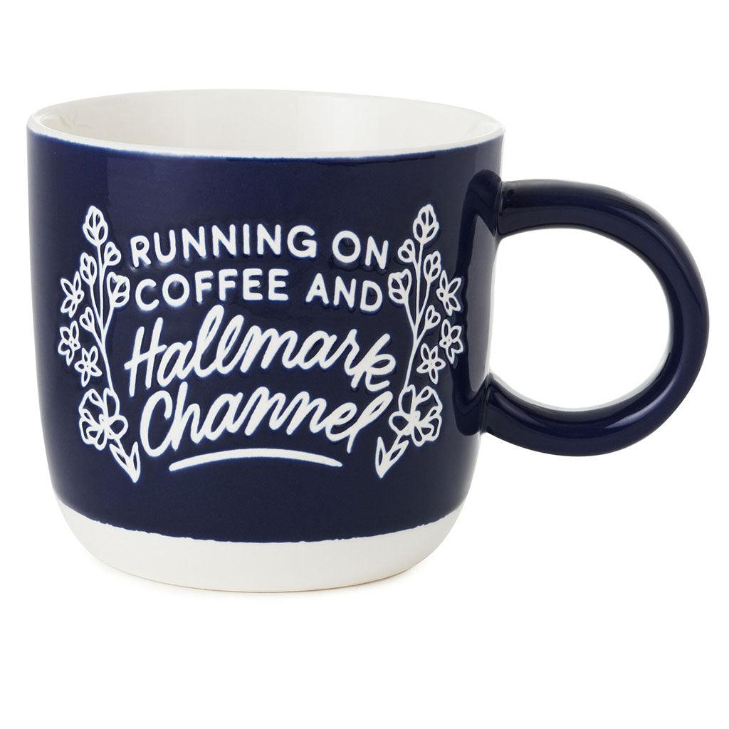 Hallmark  Running on Coffee and Hallmark Channel Mug, 16 oz.