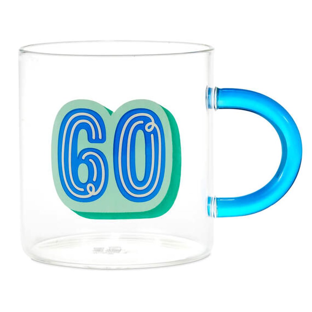 Hallmark  Glass 60th Birthday Mug, 17.5 oz