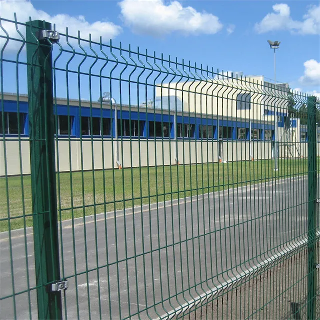 High quality decorative garden pvc coated 6 gauge v folds 3d welded curved wire mesh fence panels