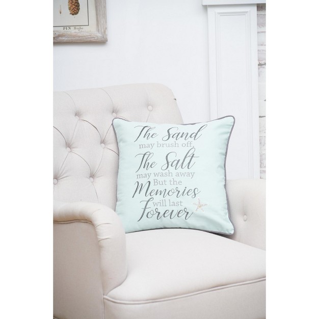 X 18 quot Memories Forever Embroidered Pillow