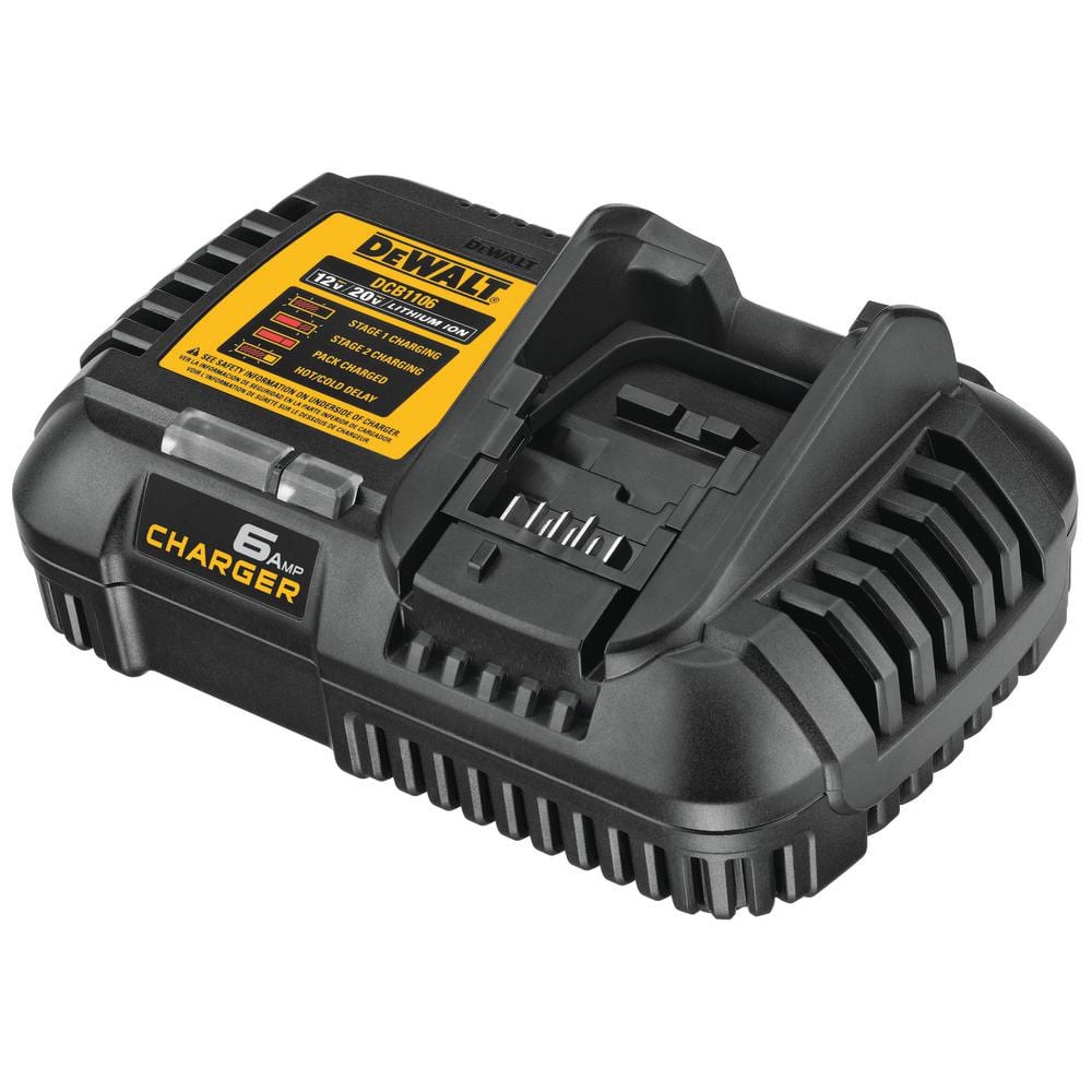 DEWALT FLEXVOLT 20V/60V MAX Lithium-Ion 6.0Ah Battery Pack with 6 Amp Output Charger DCB606C