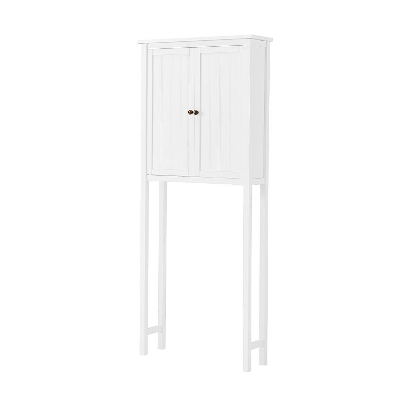 Bolton Dover Over Toilet Hutch with 2 Doors and Towel Rod