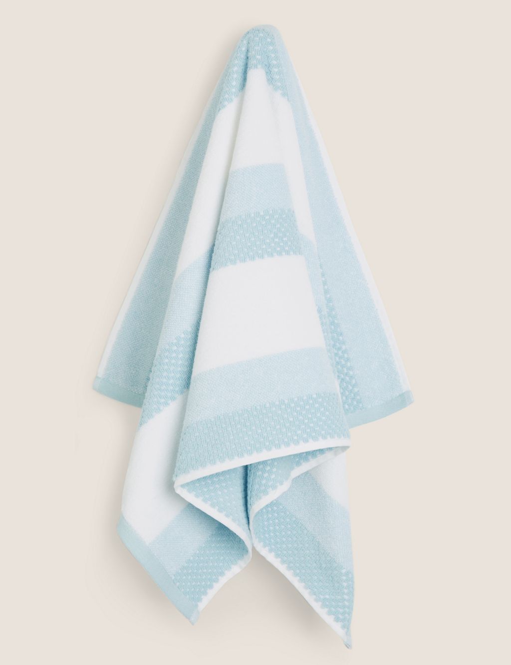 Pure Cotton Striped Textured Towel