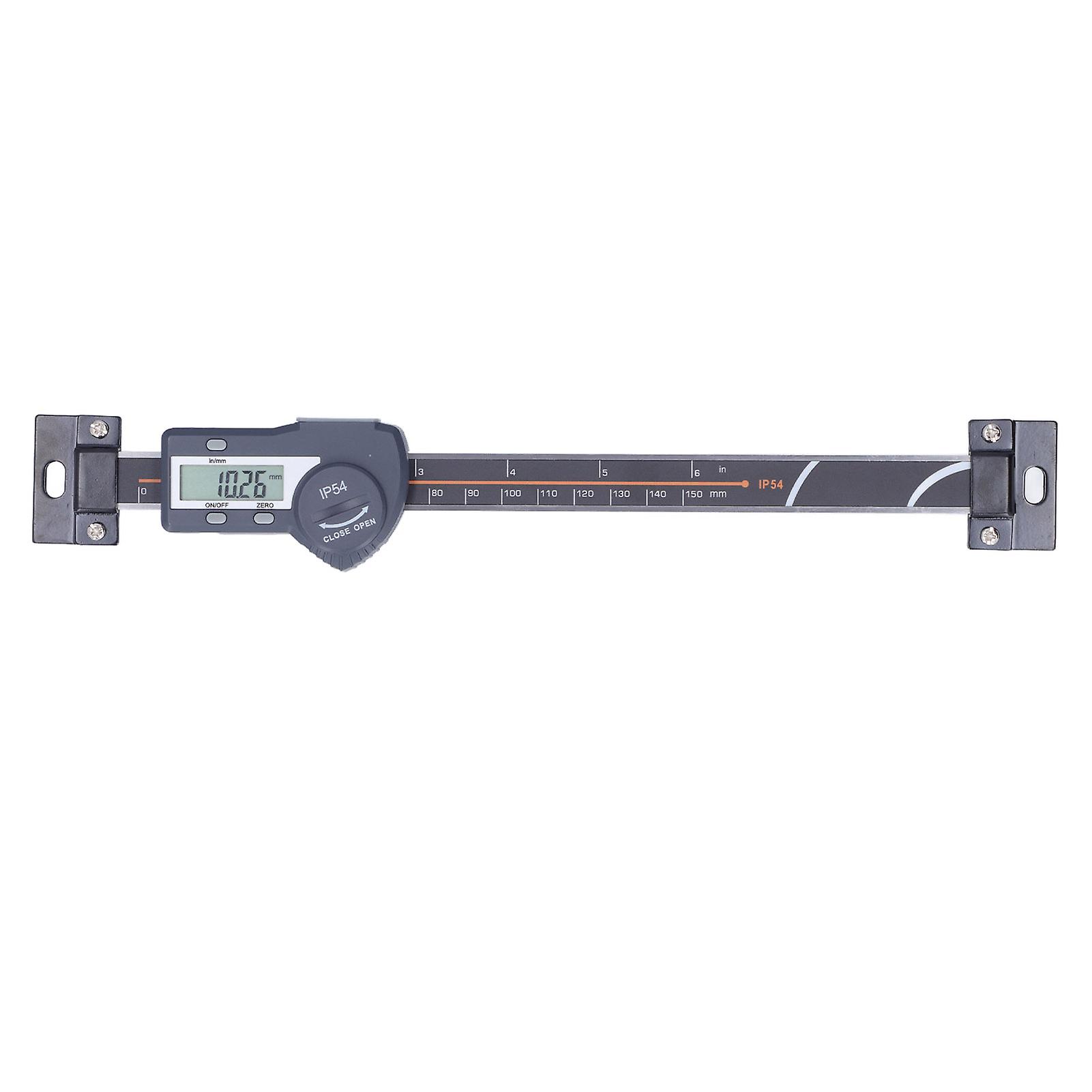 Ip54 Horizontal Vernier Caliper Lcd Display Digital Linear Scale Measuring Tool With Zero Reset Data Hold0150mm / 0.05.9in