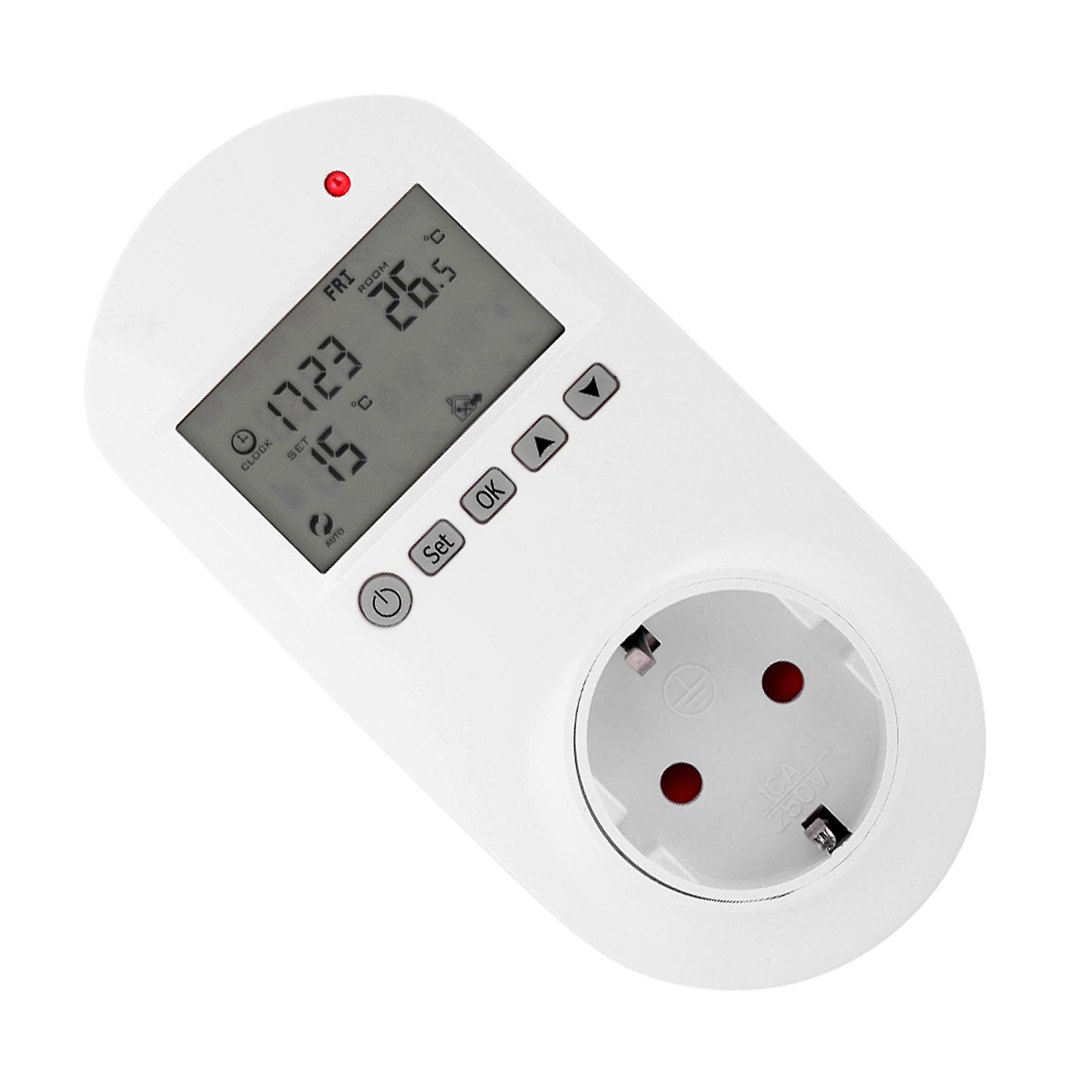 Hy02tpr  Wireless Socket Digital Heating Thermostat Temperature Controller (eu Plug200-240v)