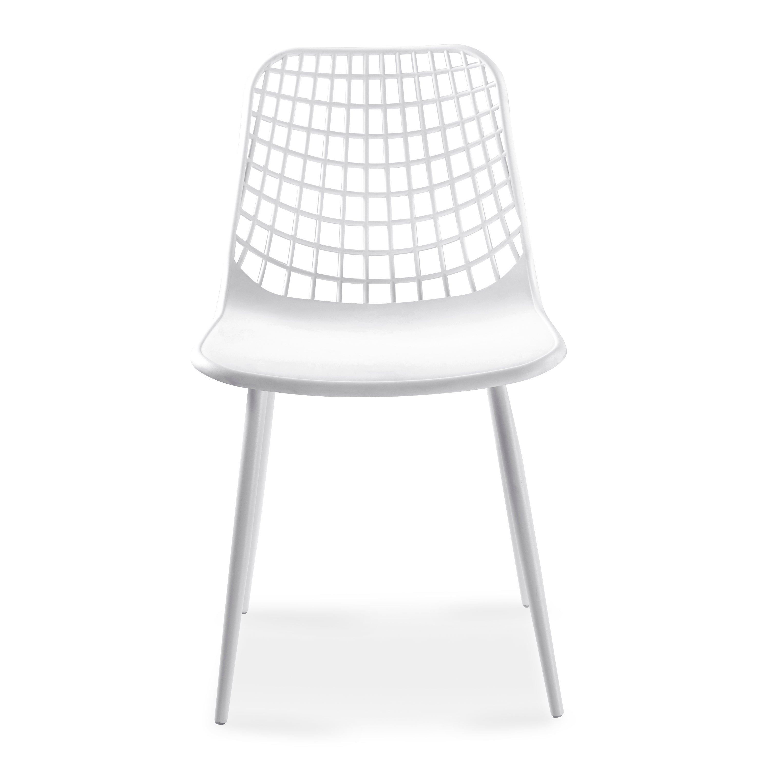 Poly and Bark Marais Dining Chair in White (Set of 4)