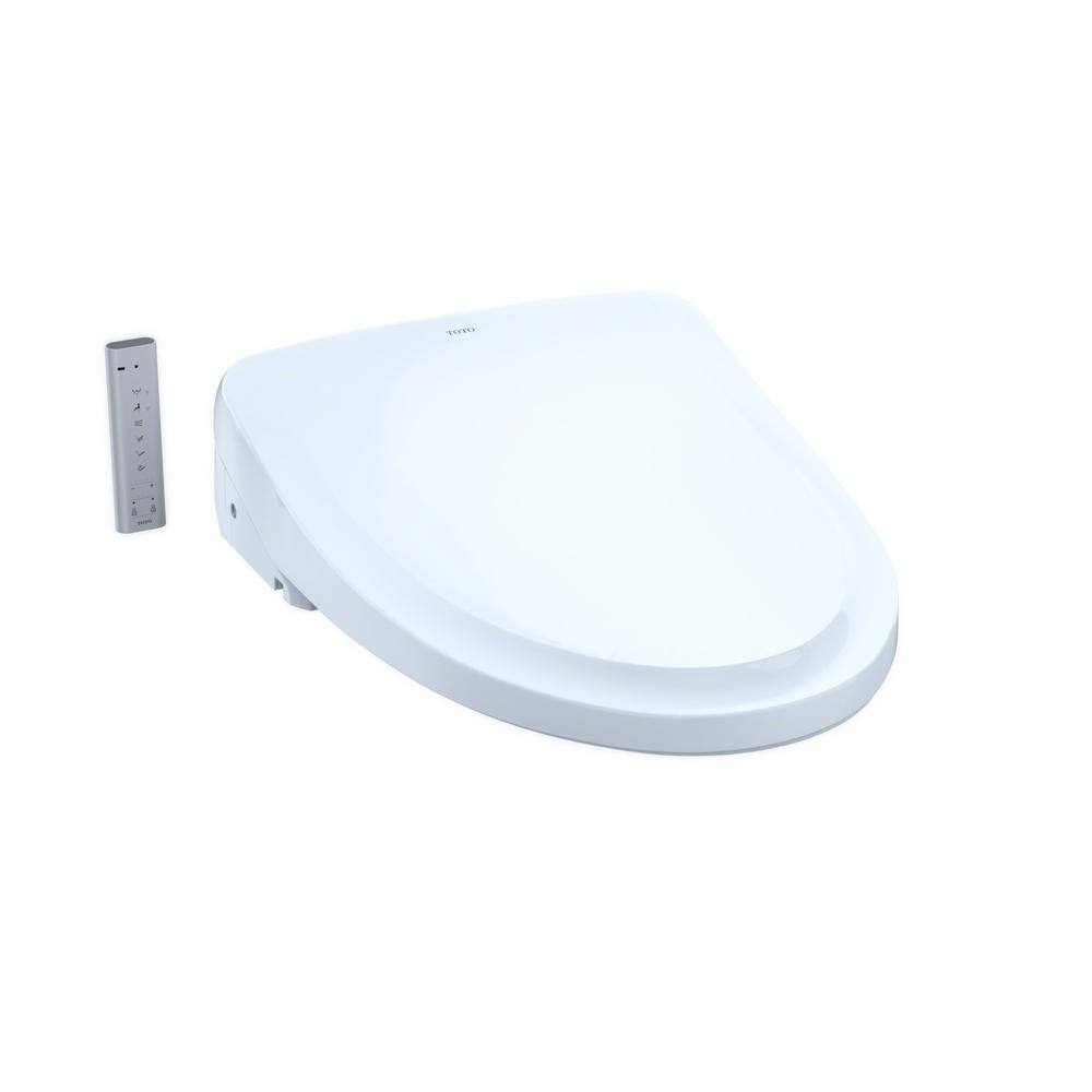 TOTO S500e WASHLET Electric Bidet Seat for Elongated Toilet with Classic Lid in Cotton White SW3044#01