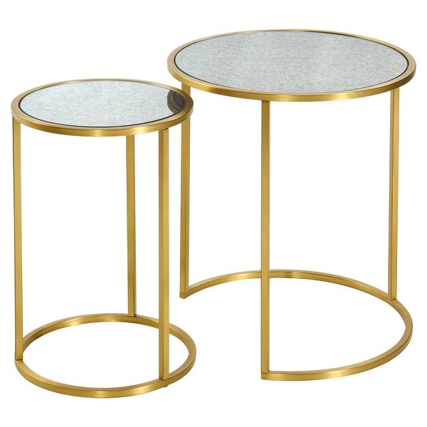 Modern 2-piece Nesting Side Table Set