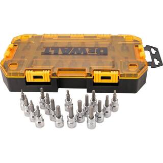 DW 38 in. Drive Bit Socket Set with Case (17-Piece) DWMT73806