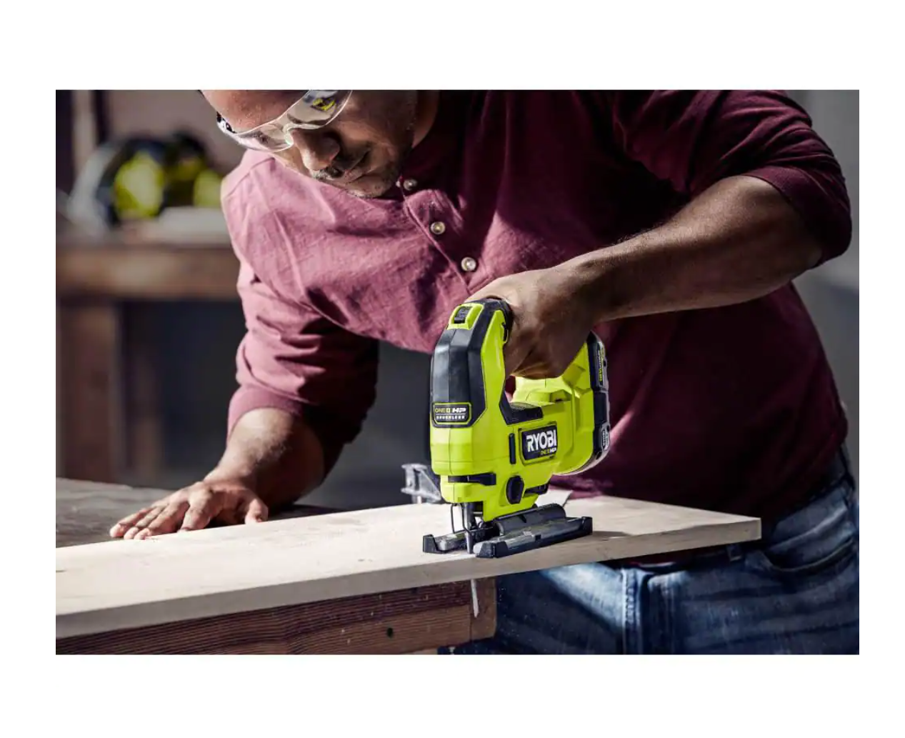 RYOBI PBLJS01B-PSK005 ONE+ HP 18V Brushless Cordless Jig Saw with 2.0 Ah Battery and Charger