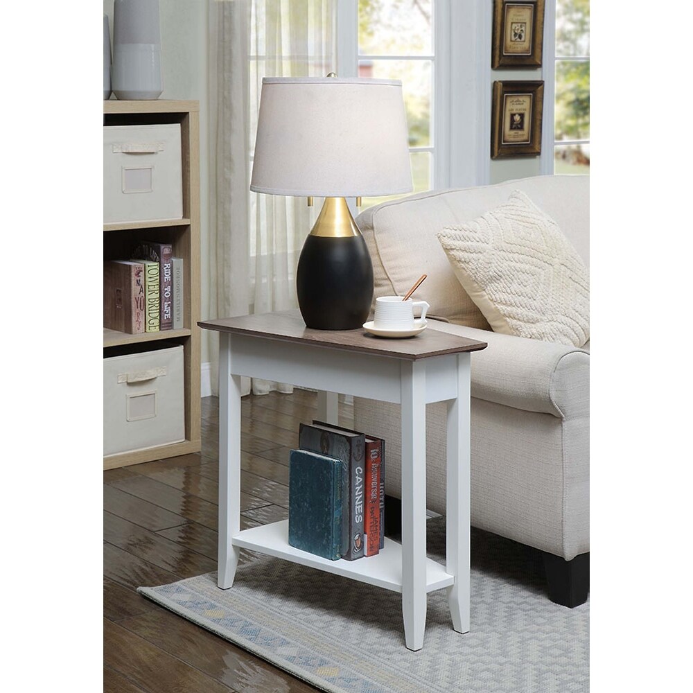 Convenience Concepts American Heritage Wedge End Table with Shelf