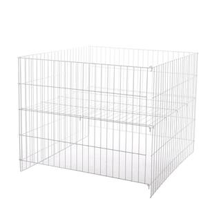 Econoco 30 in. H x 36 in. W x 36 in. D White Metal Cube Storage Bin GTCECW