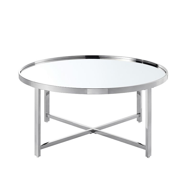 Rozlynn Coffee Table Mirrored Top