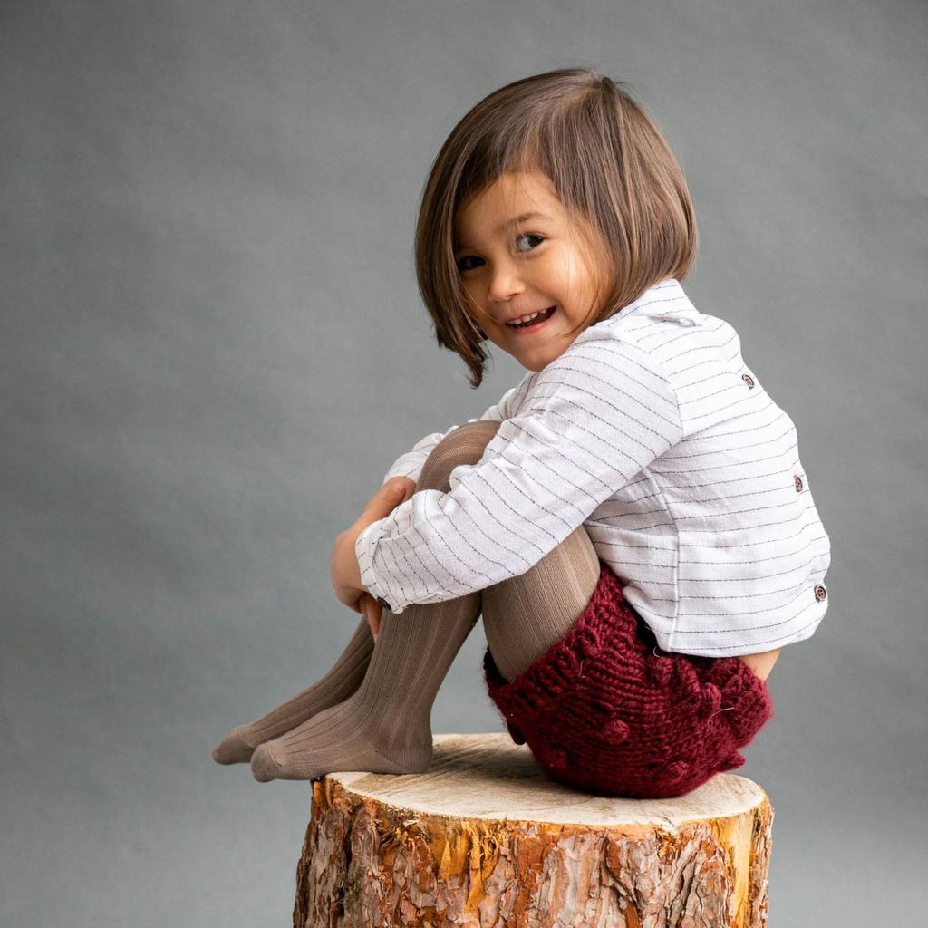 Pomegranate Hand Knit Bloomers by The Blueberry Hill