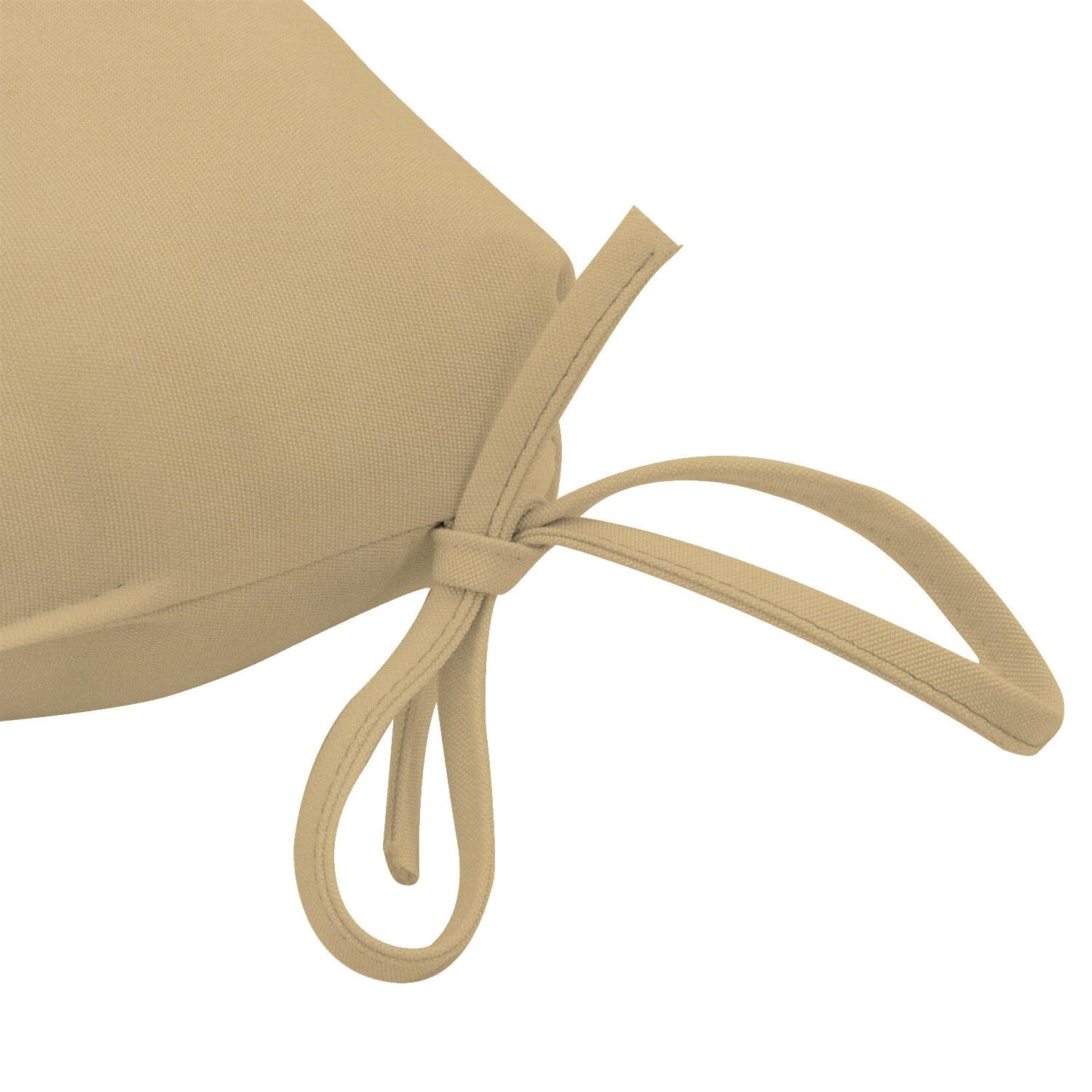 Sunbrella Canvas Wheat Large Outdoor Replacement Seat Cushion By Signature