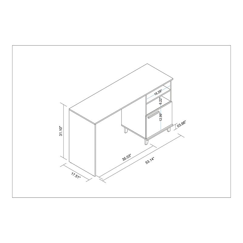 Manhattan Comfort Minetta Office Desk