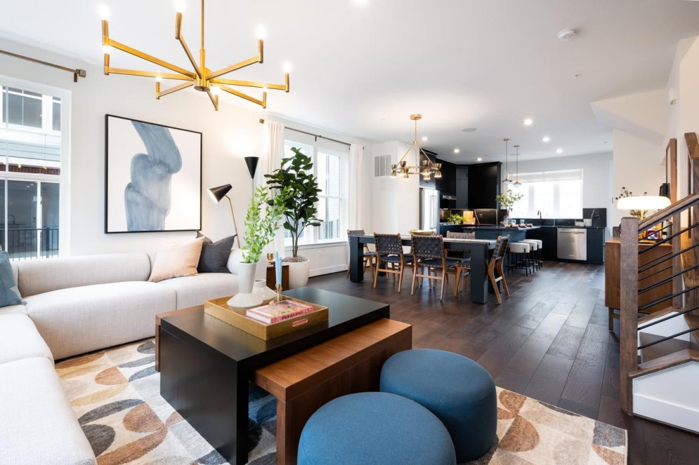 Evelyn Cocktail Table  Light Walnut +  Ebony Oak   Transitional   Coffee Tables   by Mandalay Home Furnishings  Inc.  Houzz