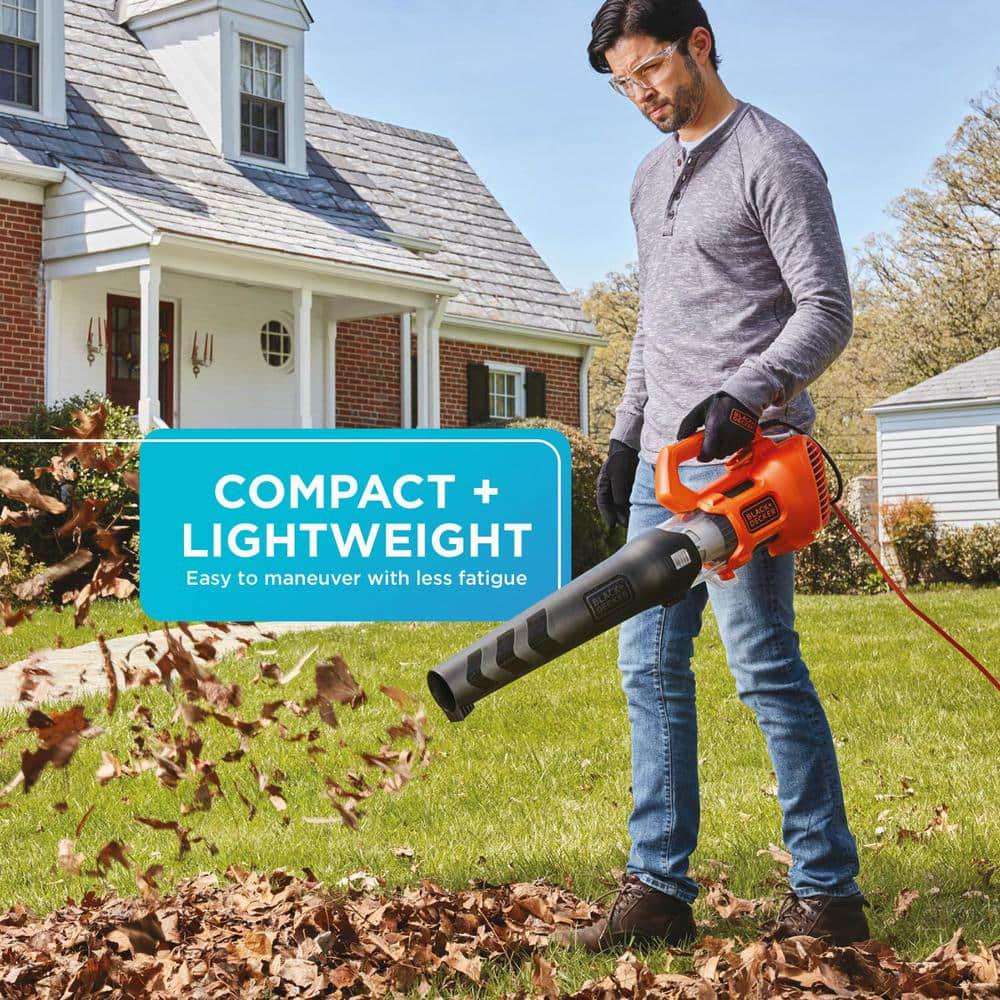 BLACKDECKER 9 AMP 140 MPH 450 CFM Corded Electric Handheld Axial Leaf Blower