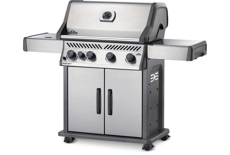 Napoleon Rogue XT 525 Series SIB Stainless Steel Liquid Propane Freestanding Grilland#xA0;With Infrared Side Burner