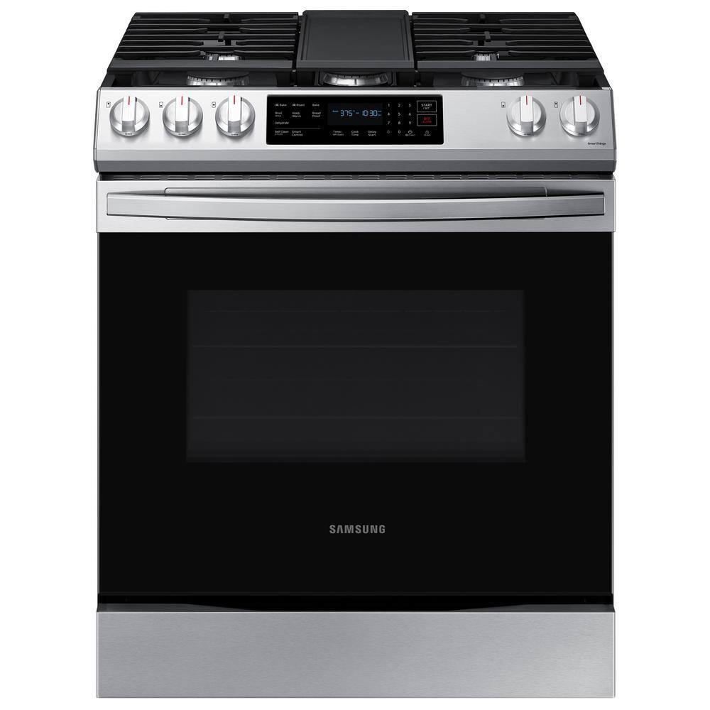  30 in. 6 cu. ft. Slide-In Gas Convection Range Oven in Fingerprint Resistant Stainless Steel NX60T8311SS