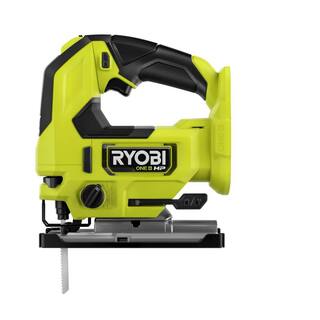 RYOBI ONE+ HP 18V Brushless Cordless Jig Saw (Tool Only) with All Purpose Jig Saw Blade Set (10-Piece) PBLJS01B-A14AK101