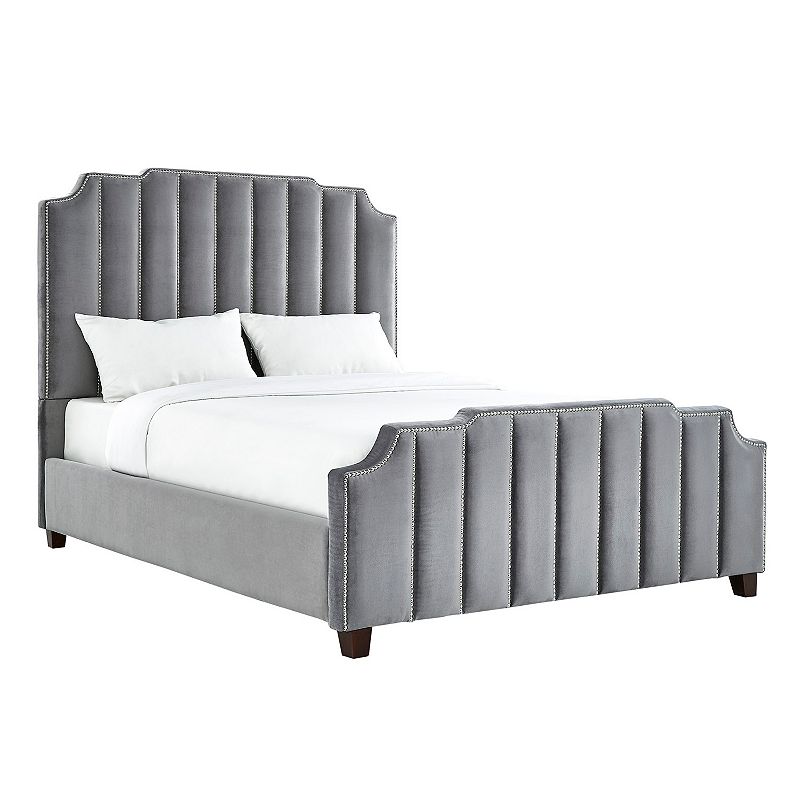 HomeVance Adalee Upholstered Velvet Bed