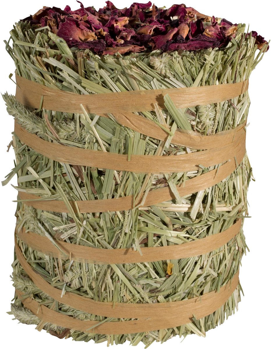 Field+Forest by Kaytee Mini Hay Bales Rose Small Pet Hay， 3.5-oz bag