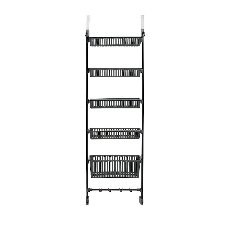 Household Essentials Over-the-Door 5-Basket Storage Rack