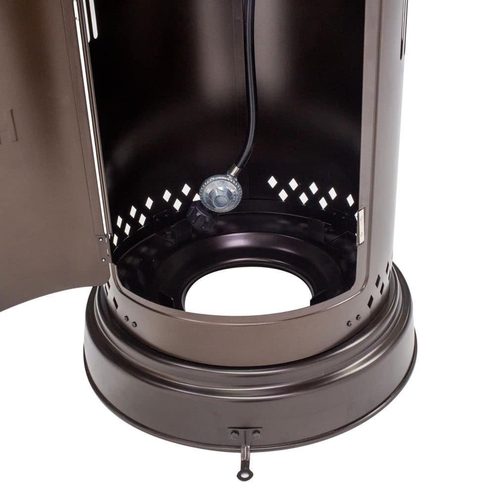 HotShot 60,000 BTU High Efficiency Round Bronze Patio Heater 52356