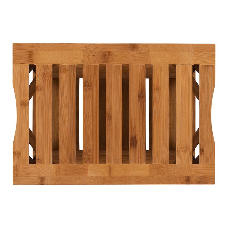 Linon Bracken Bamboo 18-in. Stool