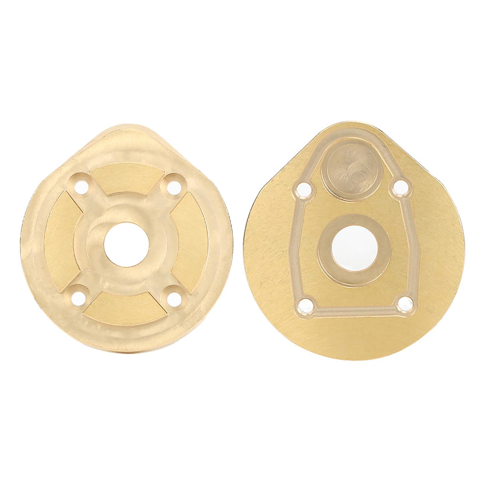 1 Pair Rc Front Rear Brass Balance Weight Portal Drive Housing Cap Fit For Axial Capra1.9