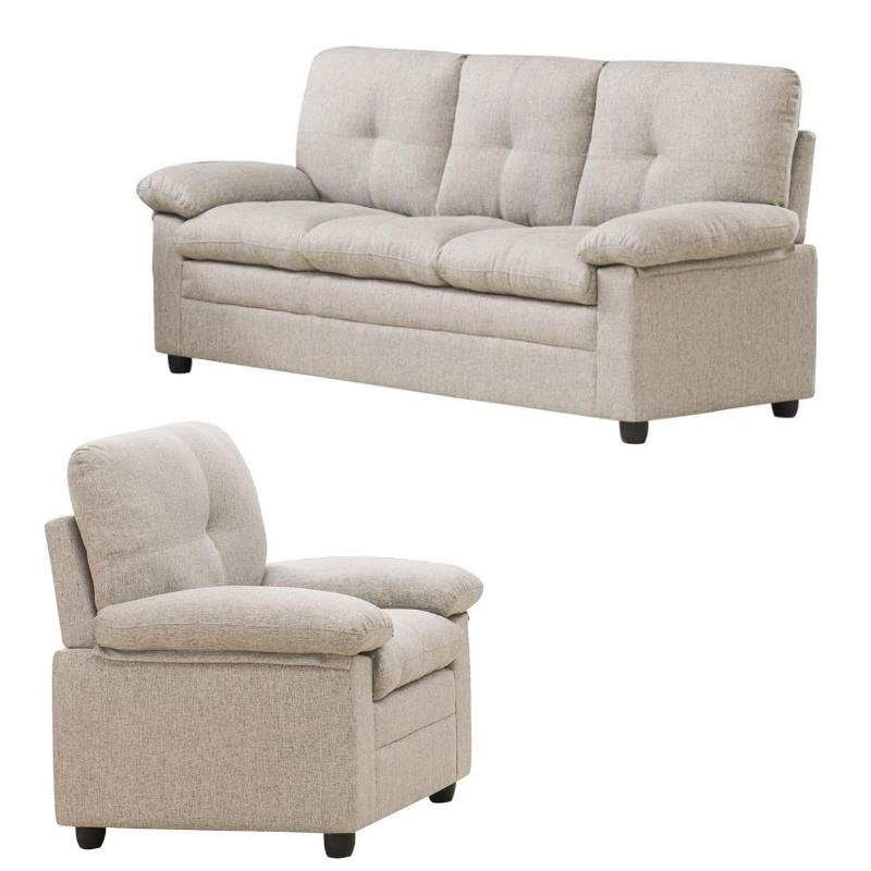 2 Piece Living Room Sofa Set with 74