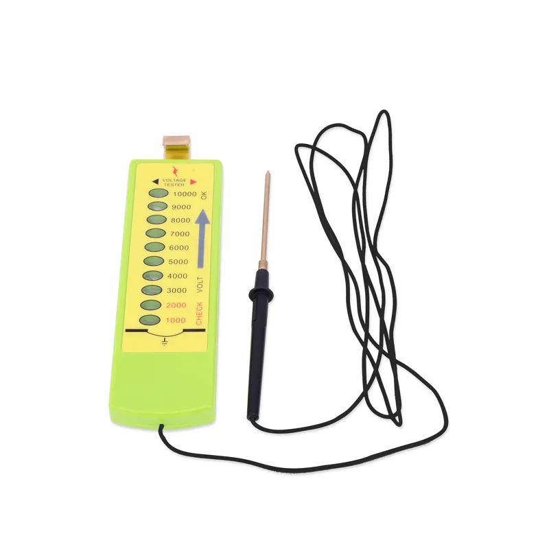 Easily assembled waterproof green 10KV fence tester for electric fencing