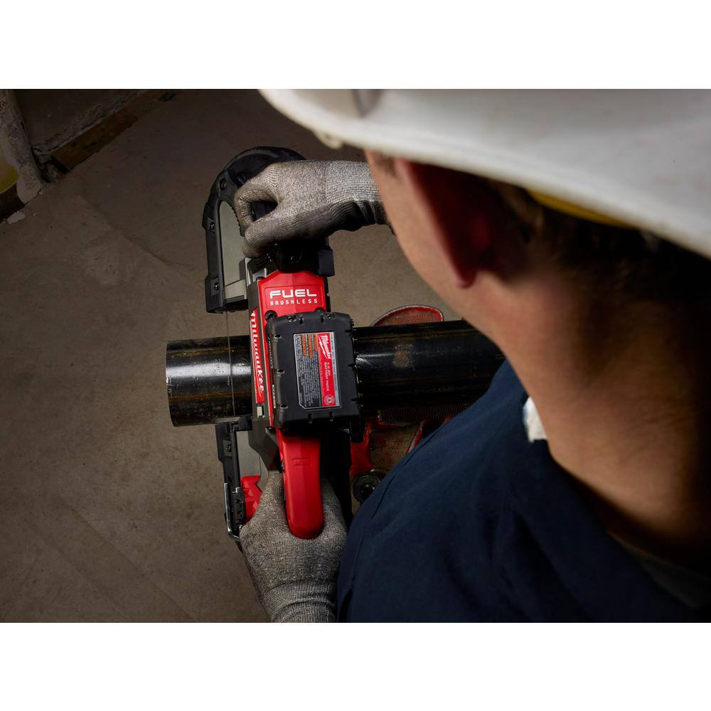 MW M18 FUEL 18V Lithium-Ion Brushless Cordless Deep Cut Band Saw with M18 FUEL 12 in. Impact Wrench 2729-20-2962-20