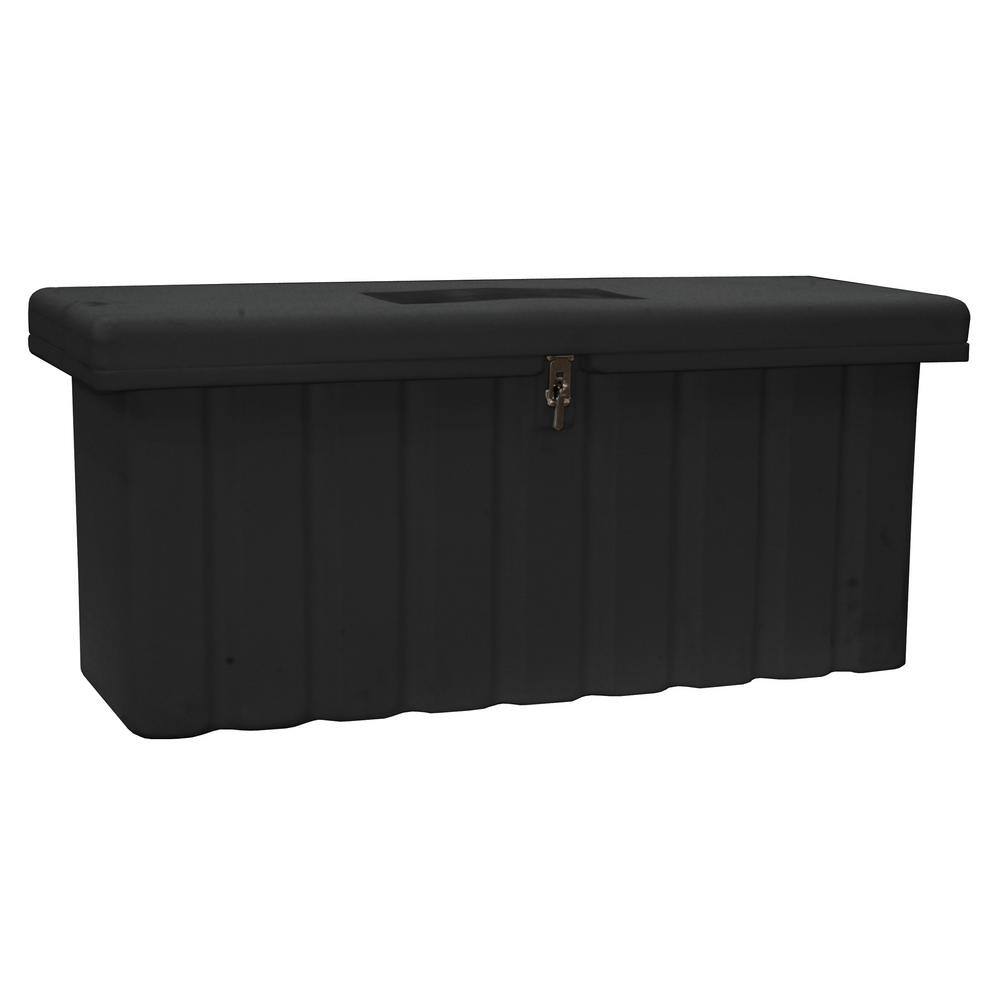 Buyers Products Company 22.5 in. x 19.5 in. x 51 in. Matte Black Plastic All-Purpose Truck Tool Box Chest 1712250