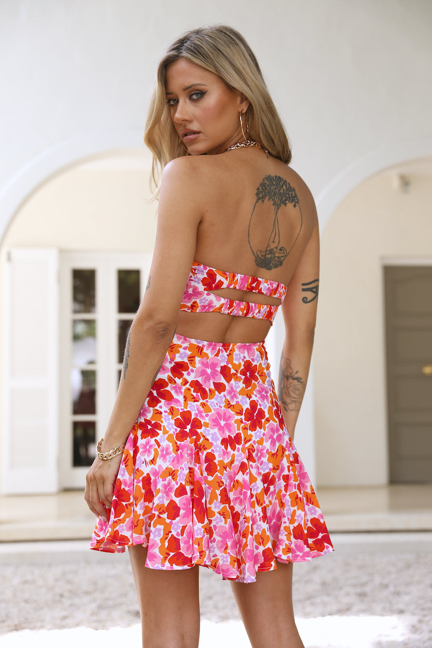 Vacation Ready Mini Dress Pink