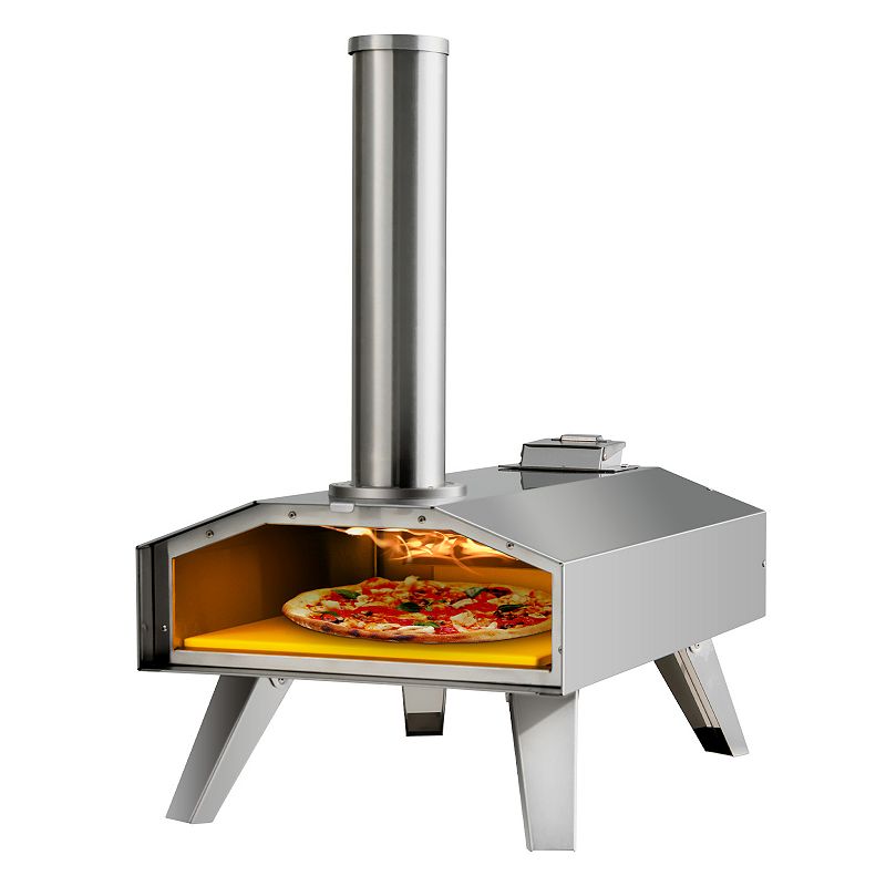 Wood Pellet Outdoor Pizza Oven with 12 Inch Pizza Stone