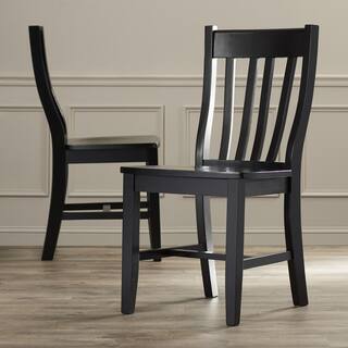 International Concepts Black Wood Dining Chair (Set of 2) C46-61P