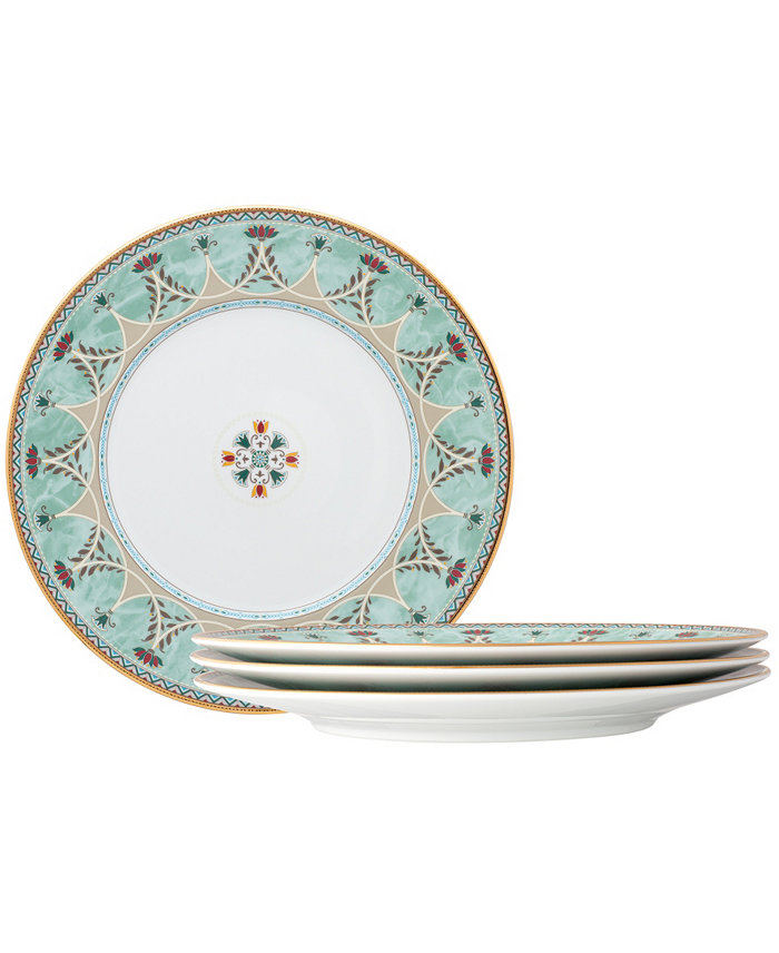 Noritake Serene Garden 4 Piece Dinner Plates Set 10.5 Service for 4