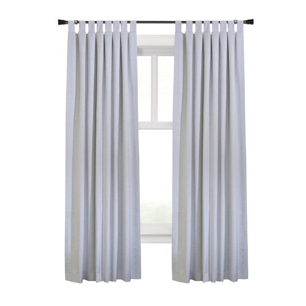 Commonwealth Ventura Tab Top Dressing Window Curtain Panel Pair White