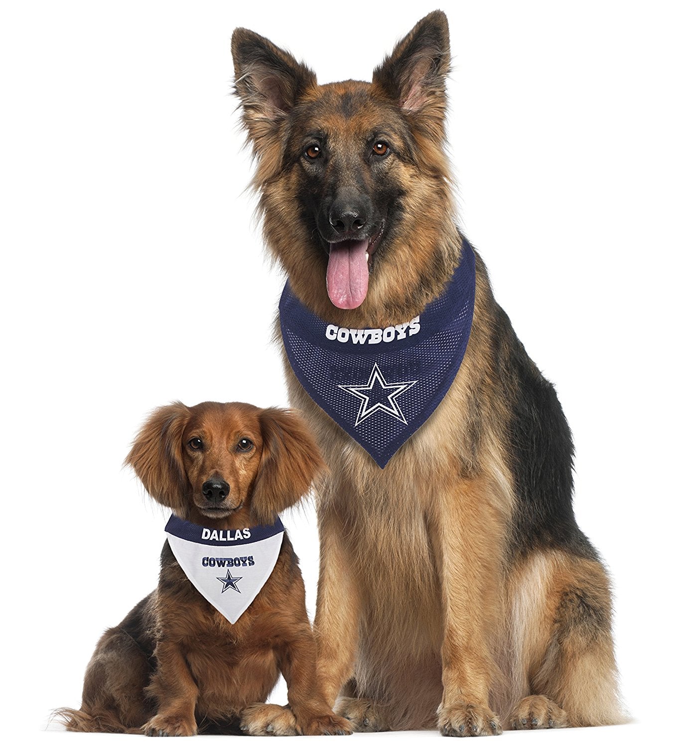 Pets First NFL Dallas Cowboys Dog Bandana - Licensed， Reversible Pet Bandana - 2 sided Bandana