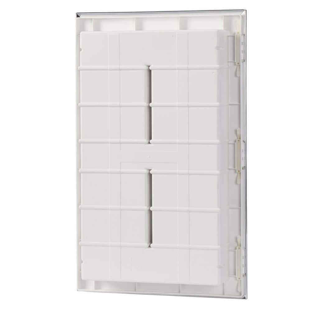 Glacier Bay Spacecab 16 in W x 26 in H Frameless Recessed Medicine Cabinet with 6Shelves and Polished Edge Mirror