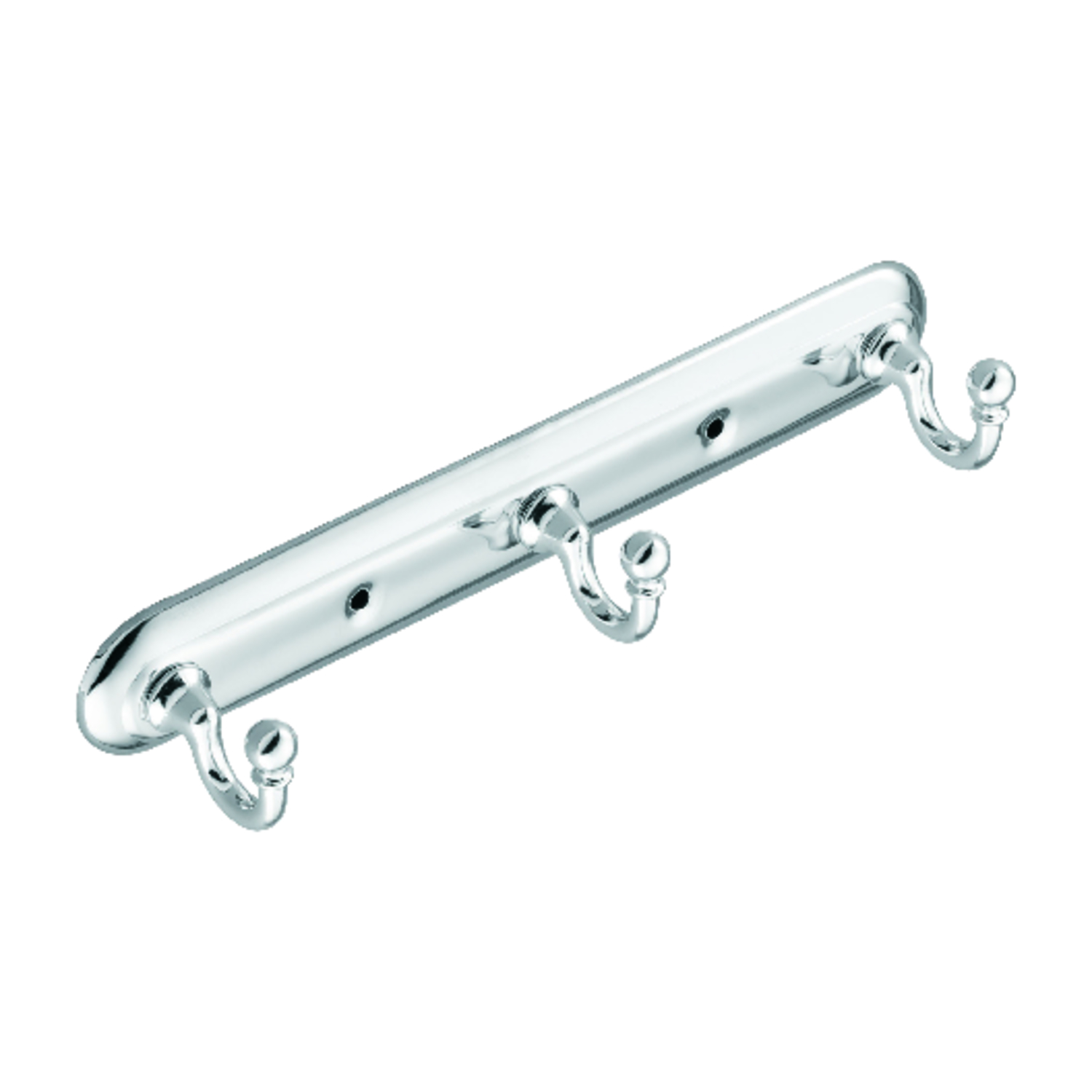 Moen Yorkshire Chrome 3-Hook Rack 10 in. L Zinc