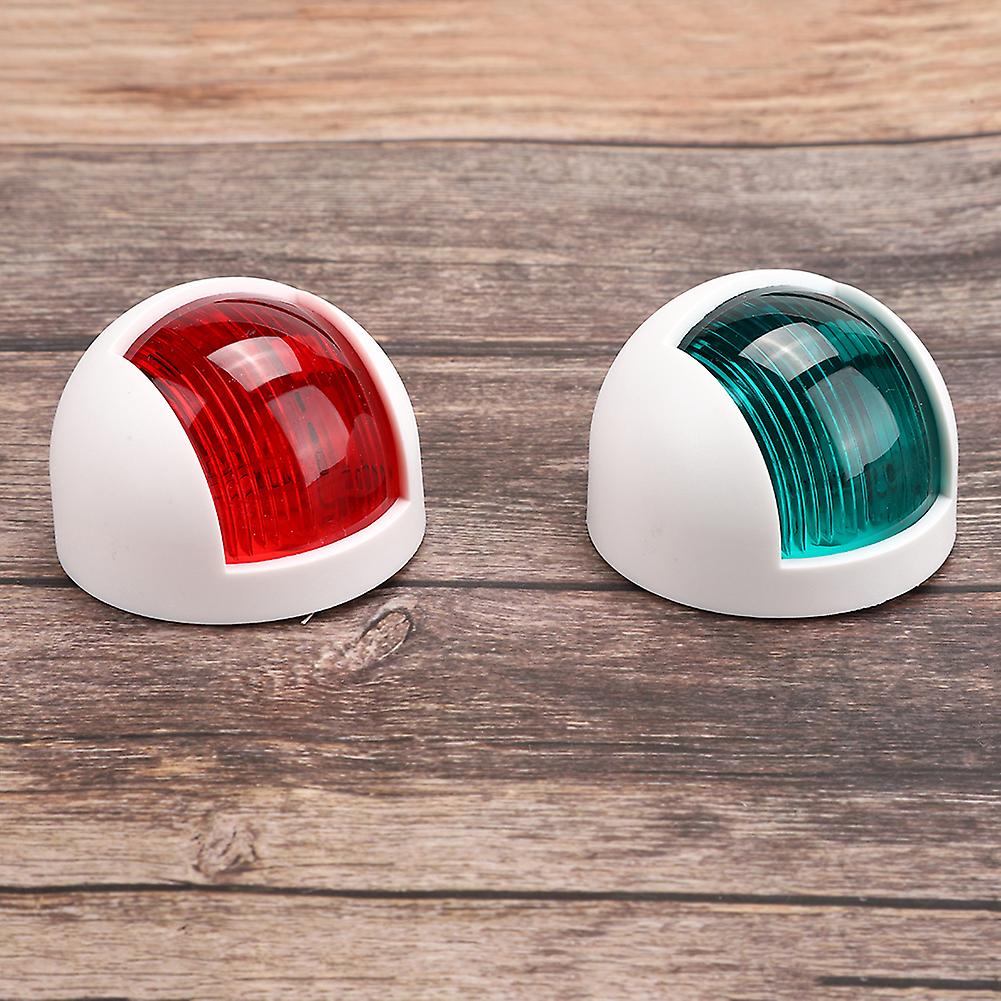 2pcs Signal Lamp Red Green Led Waterproof Boat Navigation Light 12v 24vwhite