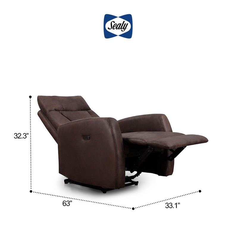 Manhattan Recliner in Espresso by Sealy Sofa Convertibles