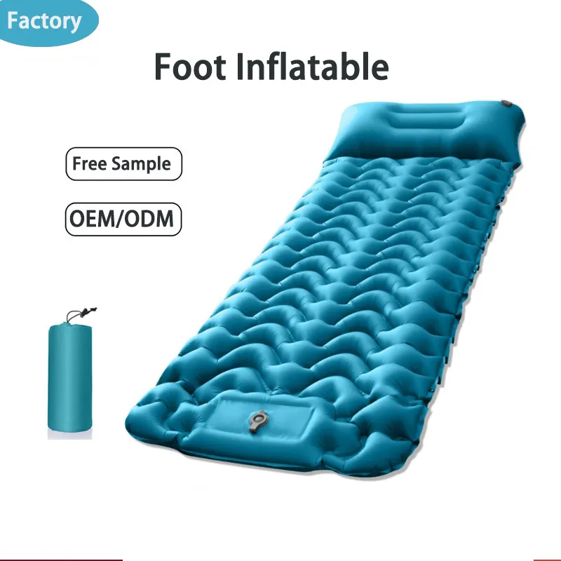 Camping Sleeping Pad Extra Thickness 3.9 Inch Inflatable Sleeping Mat  Waterproof Camping Air Mattress for Backpacking Hiking